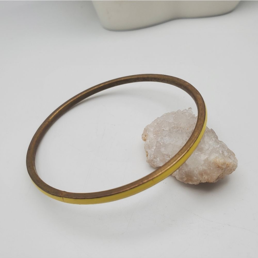 Yellow retro bangle - Picture 2 of 2